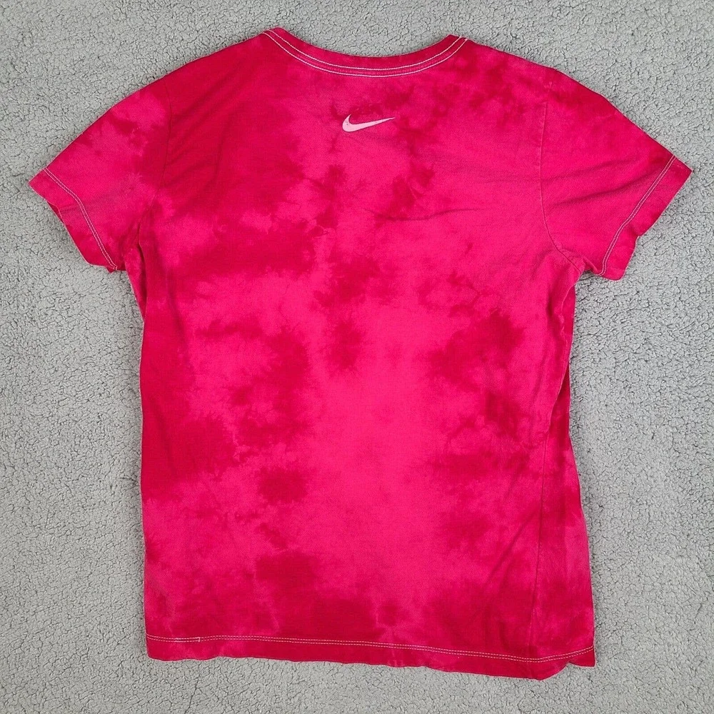 Nike Running T-Shirt Girls XL Pink‎ Tie Dye Slim Fit Olympic 2012 Eugene OR
